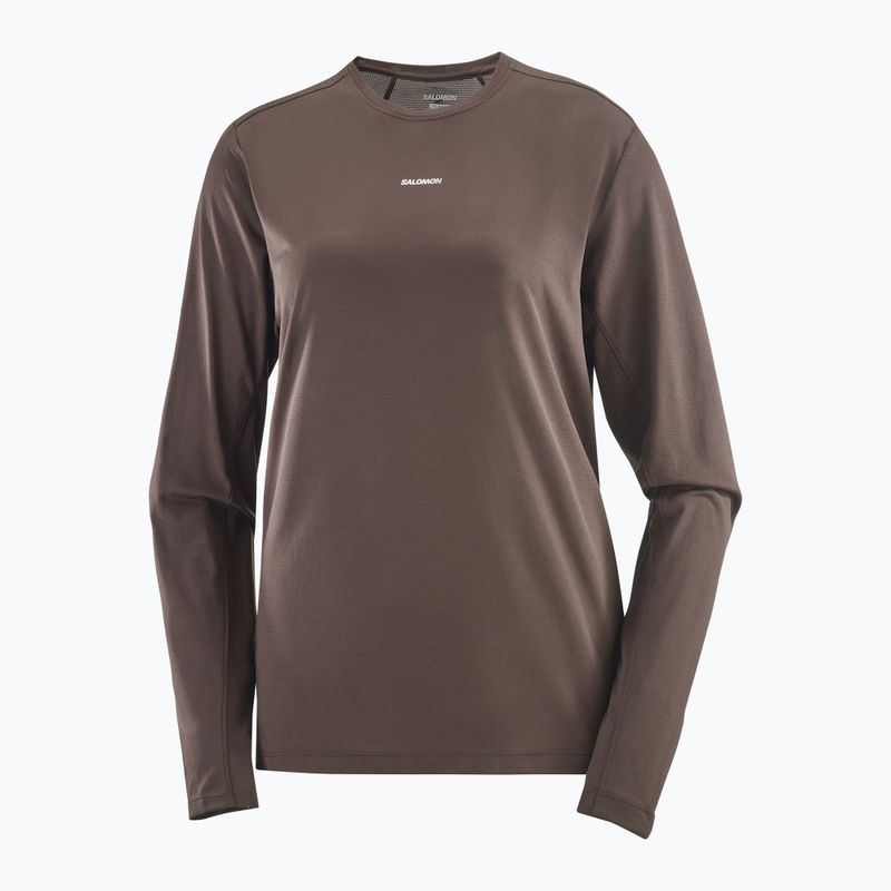 Dámské tričko Longsleeve Salomon Shakeout Core coffe bean 3