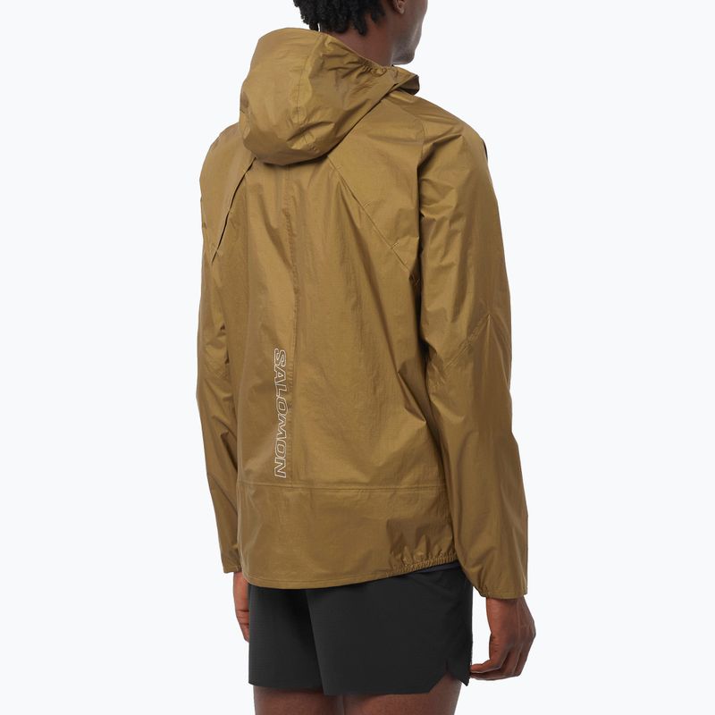 Pánská běžecká bunda Salomon Bonatti Waterproof brilliant olive 2