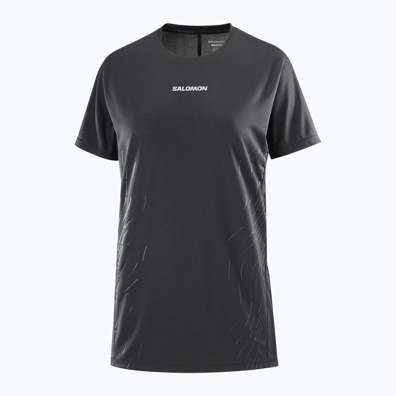 Dámské běžecké tričko Salomon Sense Aero SS Tee GFX deep black 3