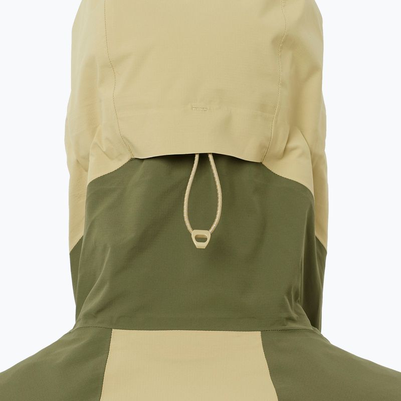 Pánská softshellová bunda Salomon Outherpath Pro 2.5 l gray green/grape leaf 3