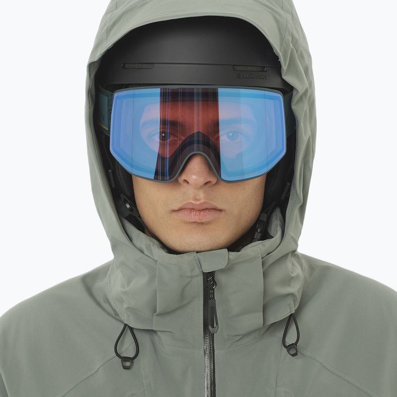 Pánská lyžařská bunda Salomon Brilliant 2.0 sedona sage/green 3