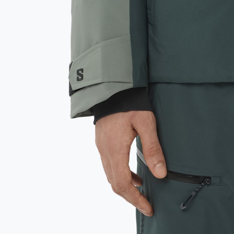 Pánská lyžařská bunda Salomon Brilliant 2.0 sedona sage/green 6