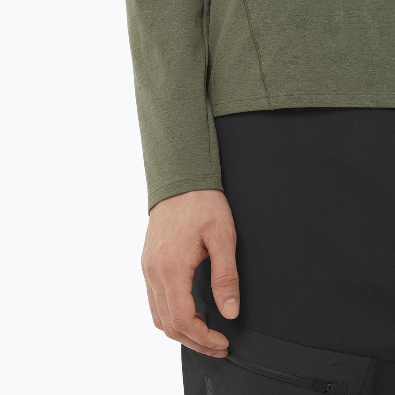 Pánské běžecké tričko Longsleeve Salomon Trackline grape leaf 3
