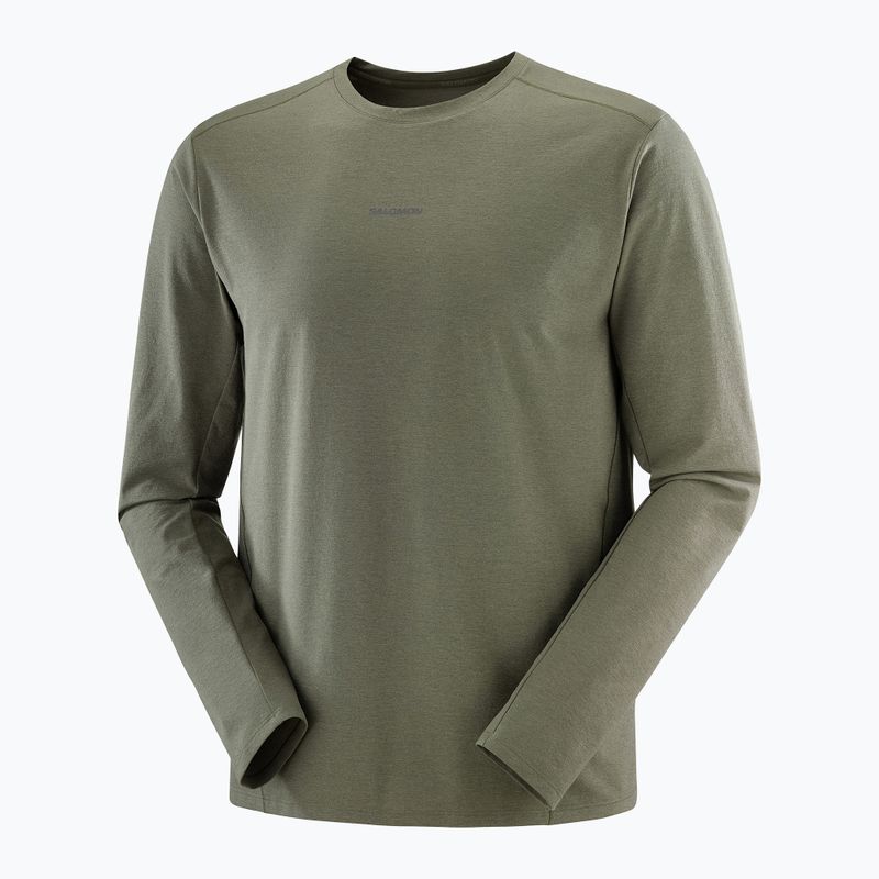 Pánské běžecké tričko Longsleeve Salomon Trackline grape leaf 4