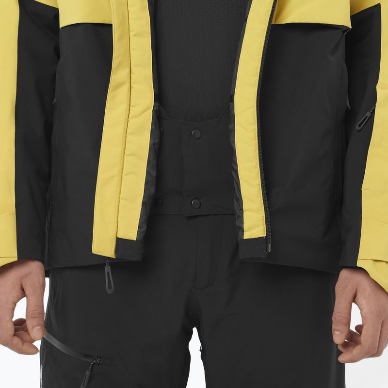 Pánská lyžařská bunda Salomon Brilliant 2.0 cress green/deep black 5