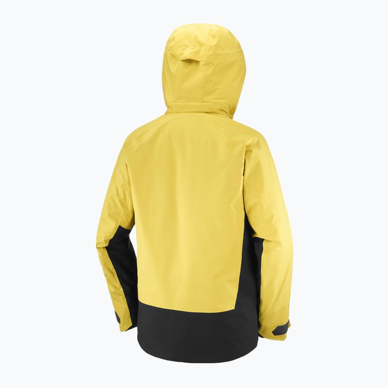 Pánská lyžařská bunda Salomon Brilliant 2.0 cress green/deep black 10