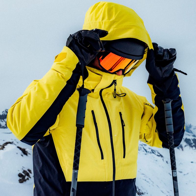 Pánská lyžařská bunda Salomon Brilliant 2.0 cress green/deep black 12