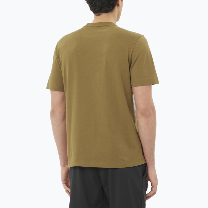 Pánské tričko Salomon Logo brilliant olive 2