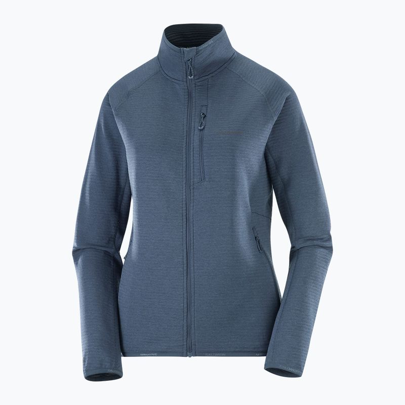 Dámská fleecová mikina Salomon Lightwarm Full Zip blue nights 5