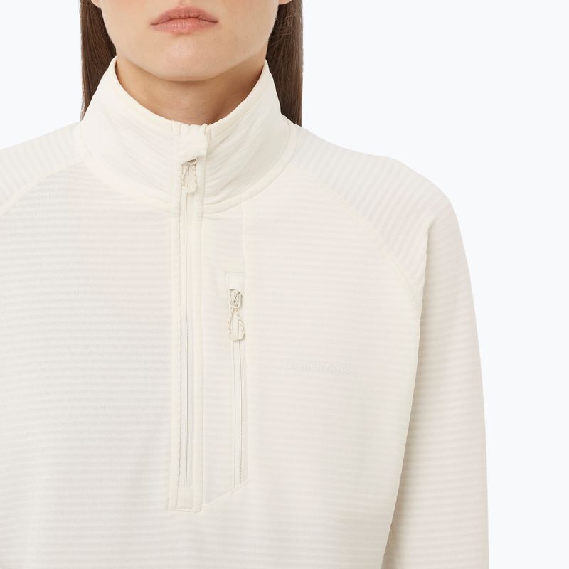 Dámská trekkingová mikina Salomon Essential Lightwarm Half Zip whisper white 3