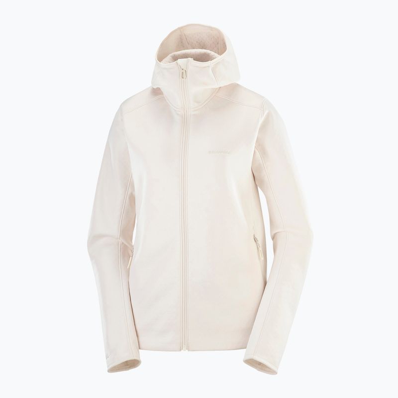 Dámská mikina Salomon Outline Warm Fleece Hoodie whisper white 4