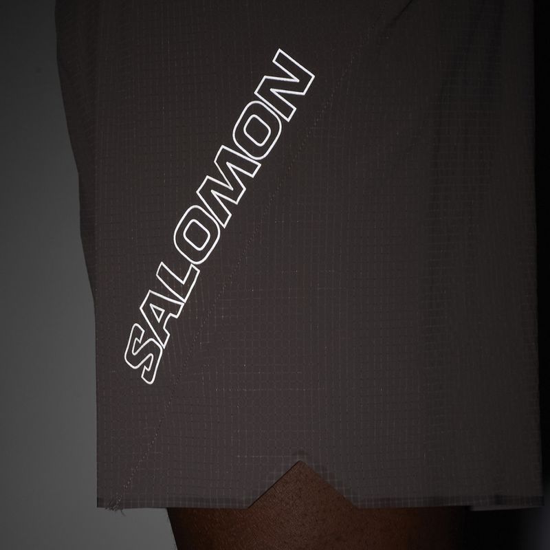 Pánské běžecké šortky Salomon Sense Aero 7" iron 4