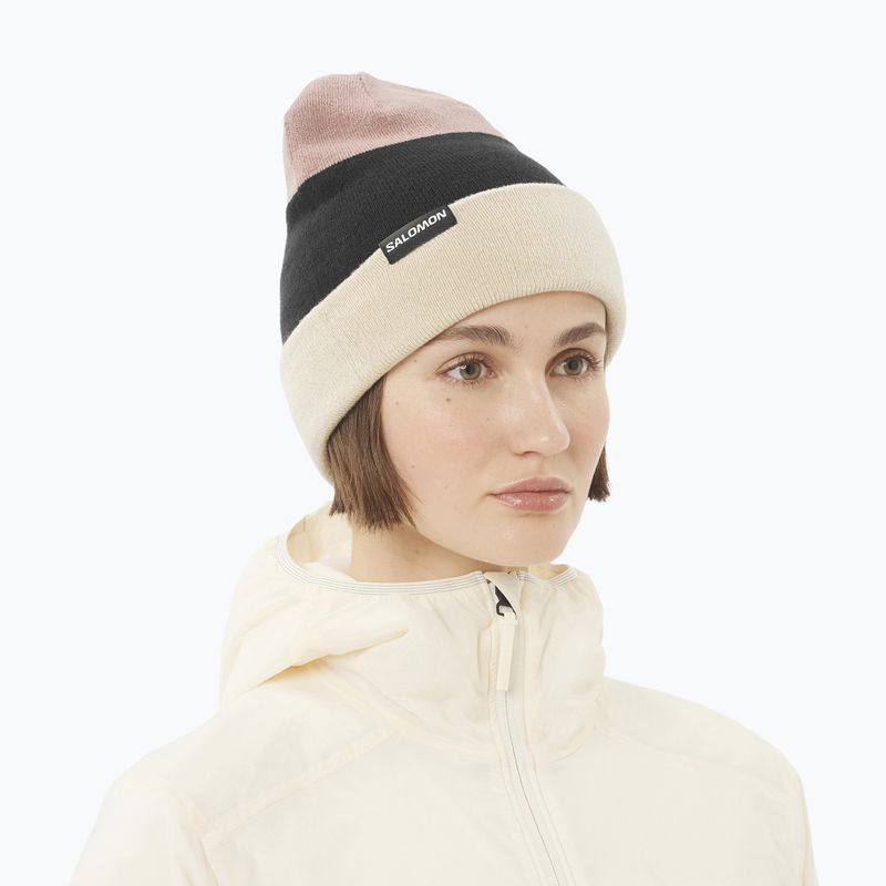 Zimní čepice Salomon Flatspin Reversible deep blue 3