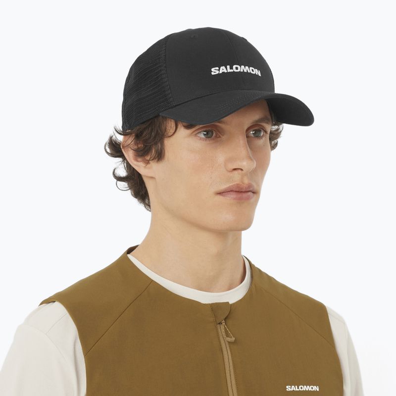 Kšiltovka Salomon Logo Trucker deep black 2