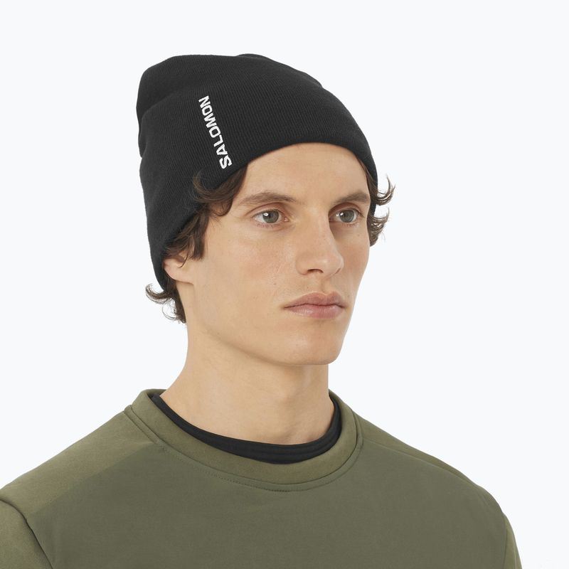 Zimní čepice Salomon Graphic deep black 2