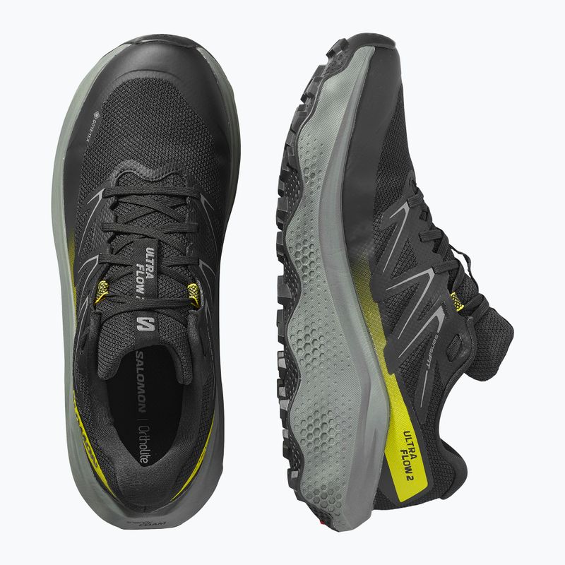 Pánské běžecké boty Salomon Ultra Flow 2 GTX black/sedona sage/incaberry 12
