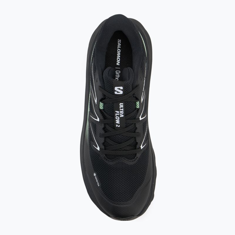 Pánské běžecké boty Salomon Ultra Flow 2 GTX black/black/patina green 5