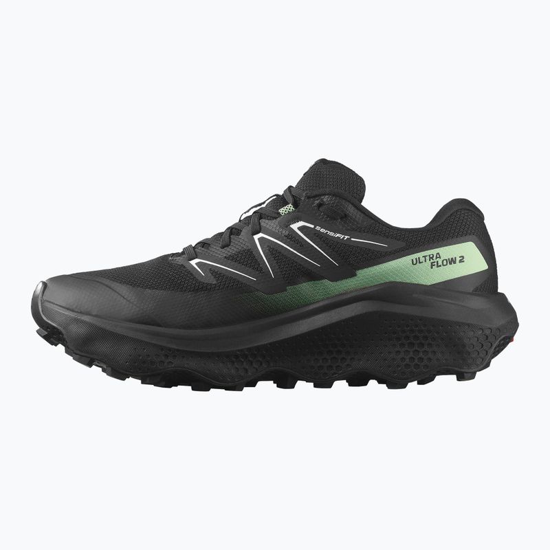 Pánské běžecké boty Salomon Ultra Flow 2 GTX black/black/patina green 9