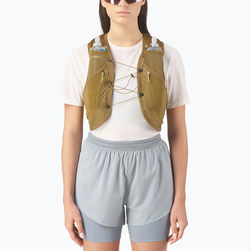 Běžecká vesta Salomon Active Skin 12 Set brilliant olive/willow 3