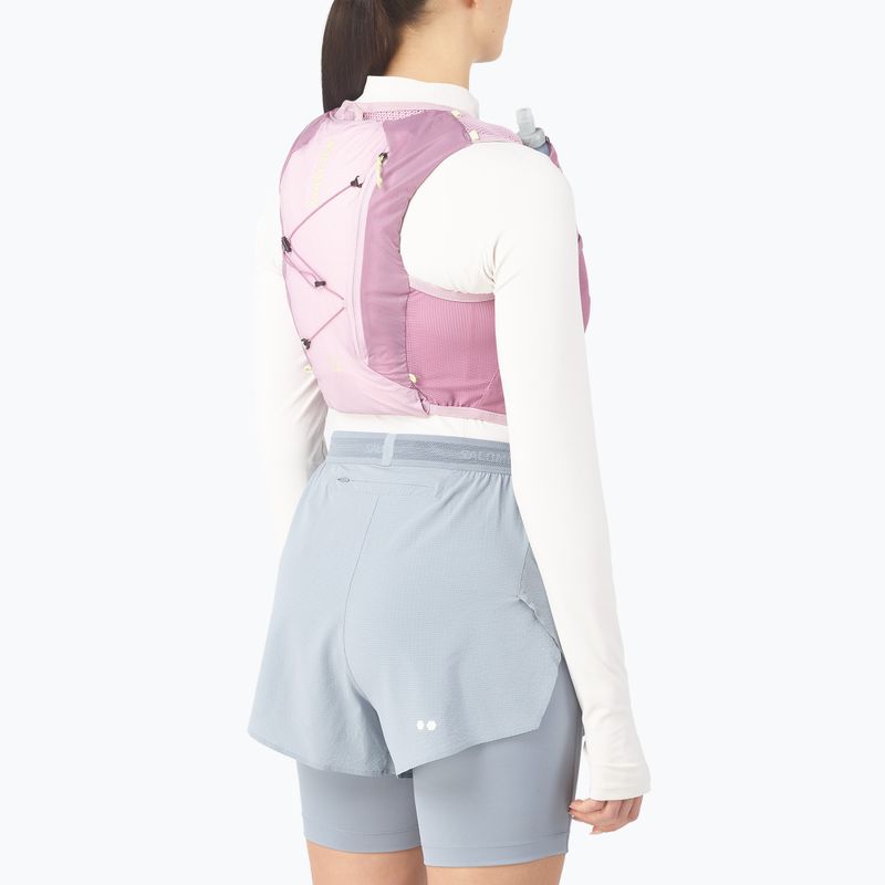 Dámská běžecká vesta Salomon Active Skin 4 Set dusky orchid/daw 4
