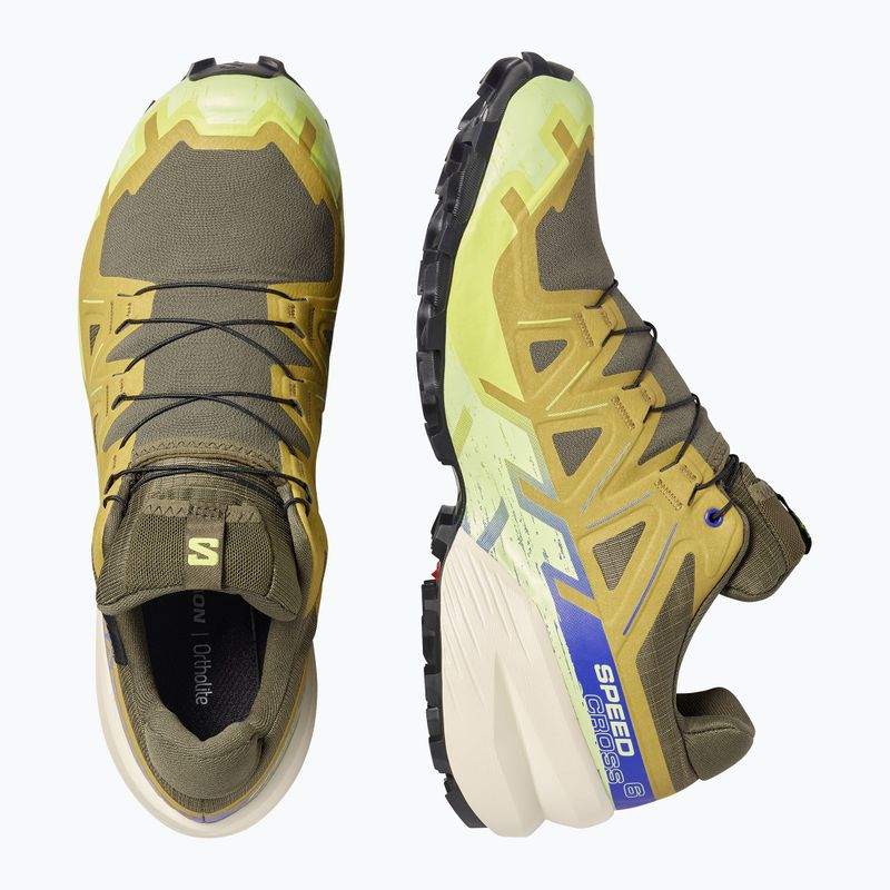 Pánské běžecké boty Salomon Speedcross 6 GTX grape leaf/aspargus green 4
