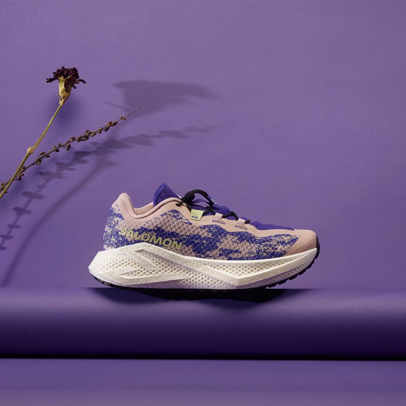 Dámské běžecké boty Salomon Aero Glide 4 GRVL shadow gray/deep blue/butterfly 7