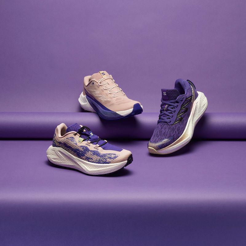 Dámské běžecké boty Salomon Aero Glide 4 GRVL shadow gray/deep blue/butterfly 8