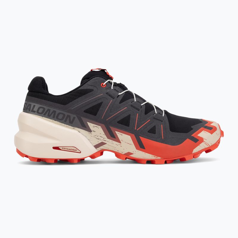 Pánské běžecké boty Salomon Speedcross 6 black/fiery red/almond milk 2