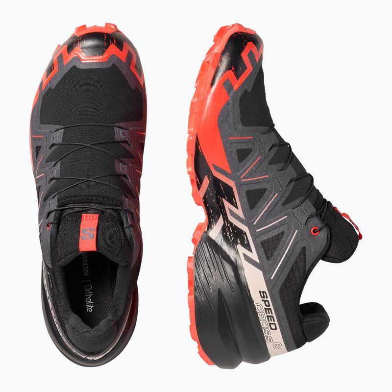 Pánské běžecké boty Salomon Speedcross 6 GTX black/fiery red 4