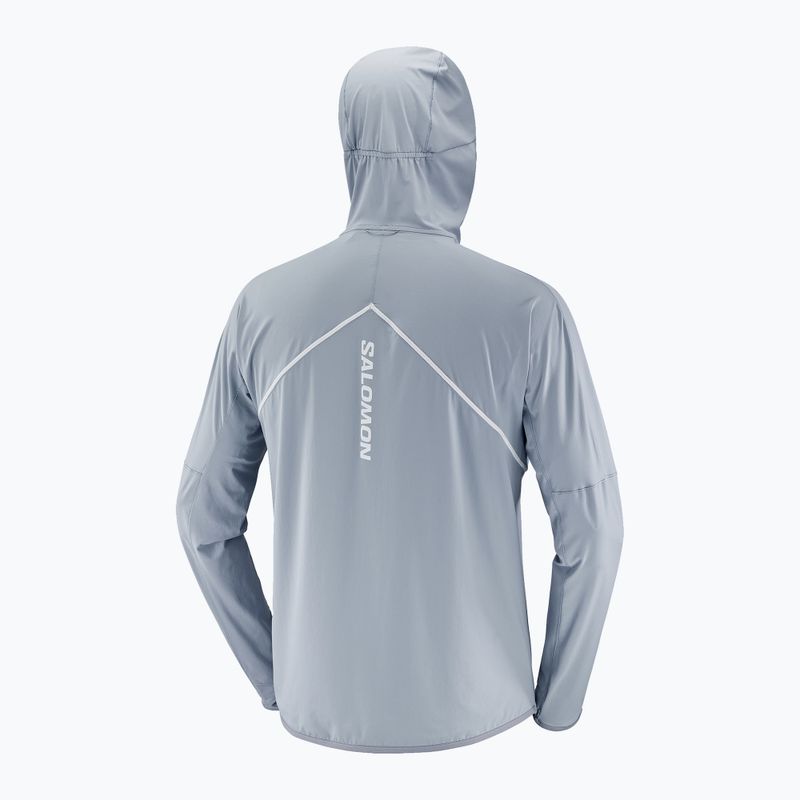 Pánská běžecká bunda Salomon Sense Aero Hybrid Half Zip Hooded trade winds 8