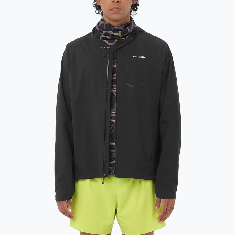 Pánská běžecká bunda Salomon Bonatti Waterproof dee black