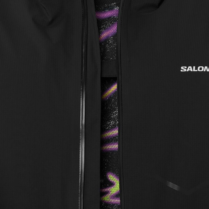 Pánská běžecká bunda Salomon Bonatti Waterproof dee black 4