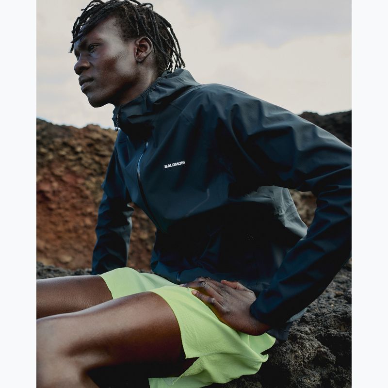 Pánská běžecká bunda Salomon Bonatti Waterproof dee black 8