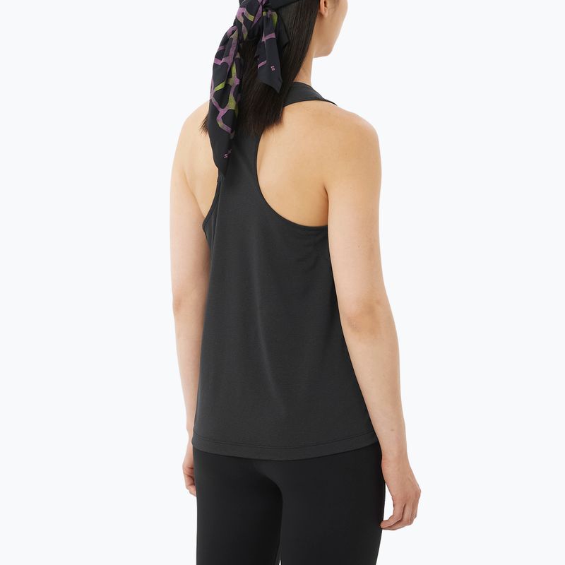 Dámské běžecké tričko Salomon Shakeout Core Tank GFX deep black 2