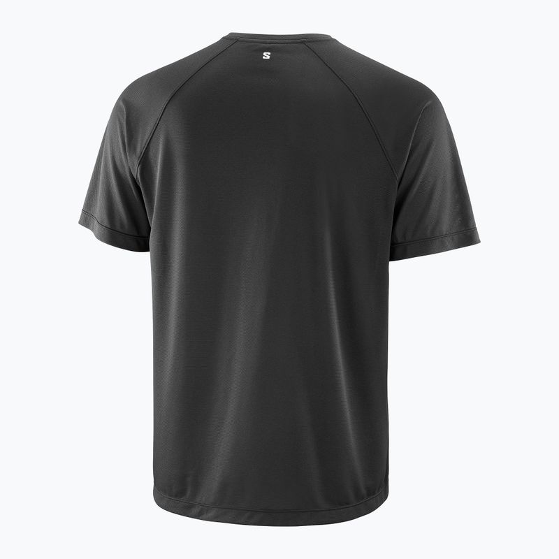 Pánské běžecké tričko Salomon Shakeout Core GFX deep black 4