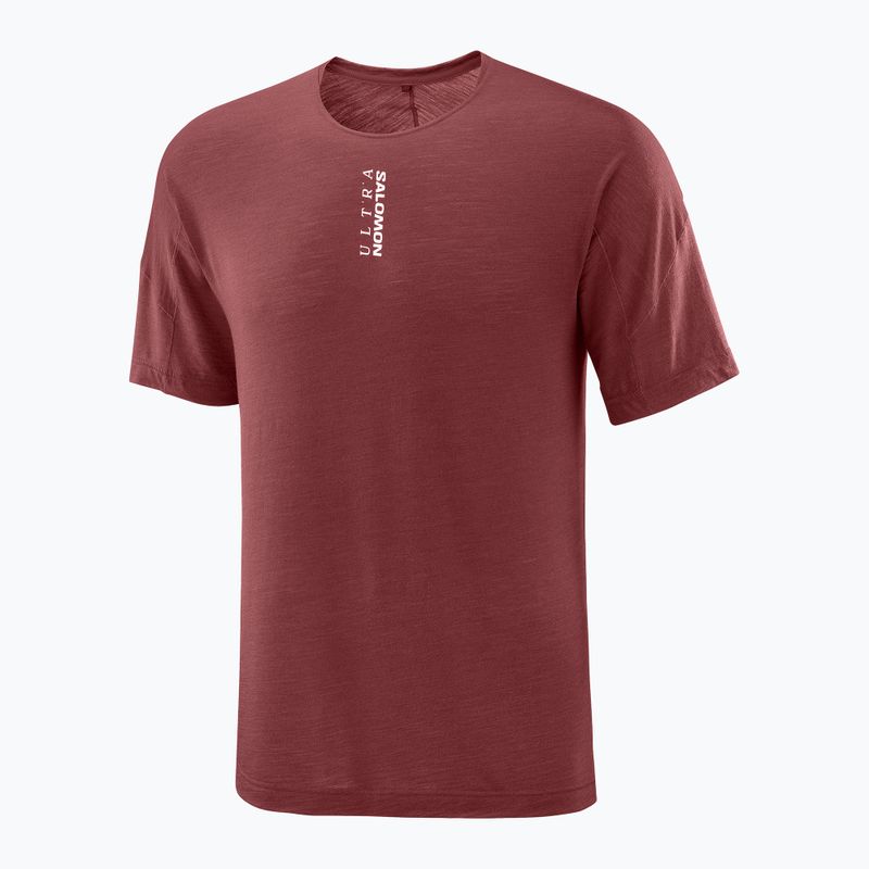 Pánské běžecké tričko  Salomon Ultra Tee syrah 5