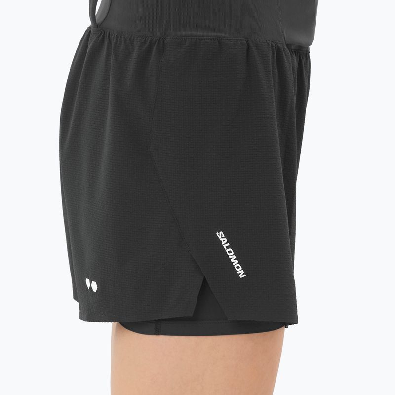 Dámské běžecké šortky Salomon Sense Aero 2IN1 Trail 4" deep black 3