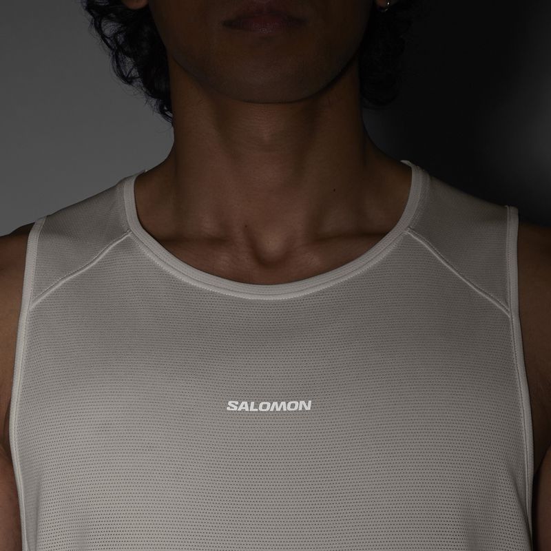 Pánské tričko Salomon Shakeout Core whisper white 4