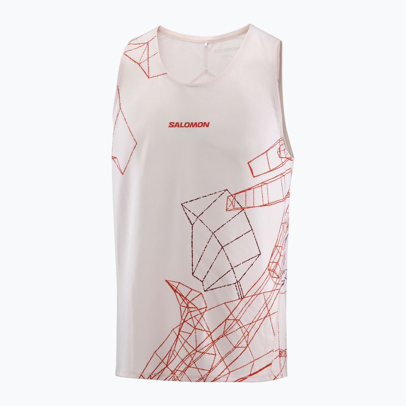 Pánské běžecké tričko Salomon S/Lab Speed Tee lilac ash/fiery red 4