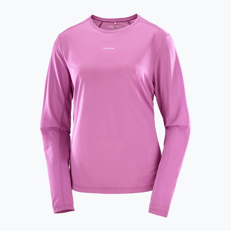 Dámské běžecké triko s dlouhým rukávem Salomon Shakeout Core iris orchid 3