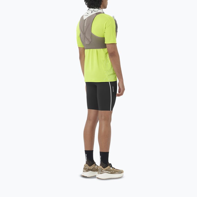 Pánské běžecké tričko Salomon Sense Aero SS Tee GFX acid lime 2