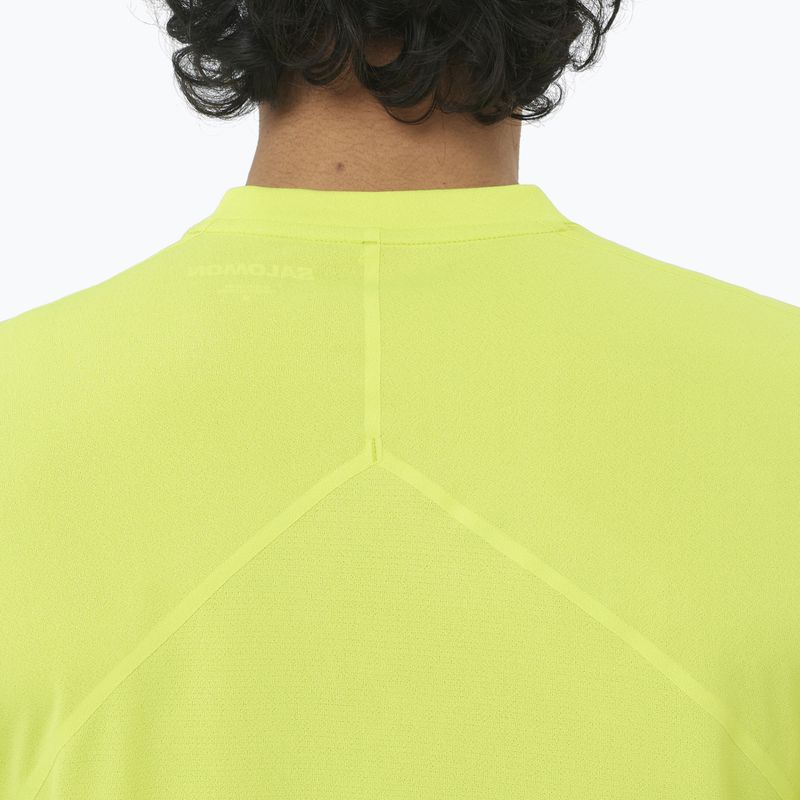 Pánské běžecké tričko Salomon Sense Aero SS Tee GFX acid lime 4