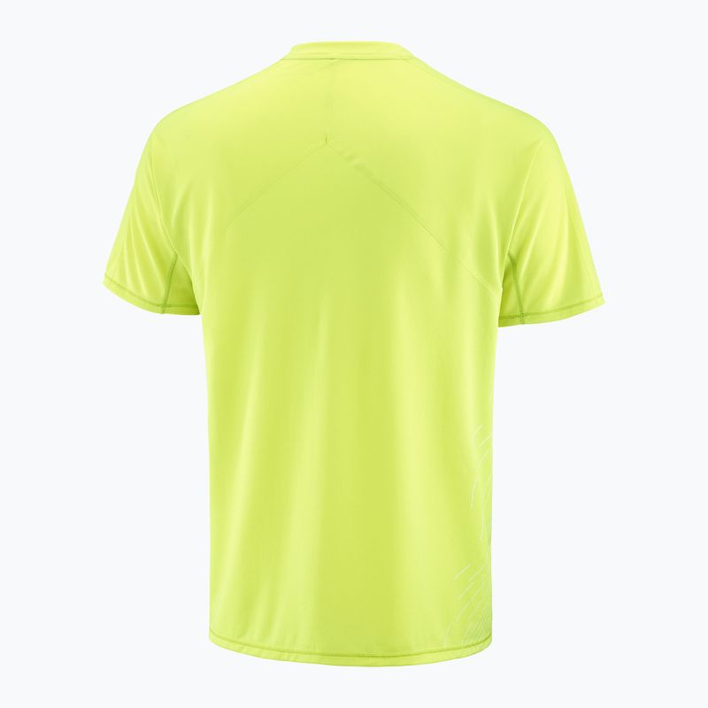 Pánské běžecké tričko Salomon Sense Aero SS Tee GFX acid lime 6