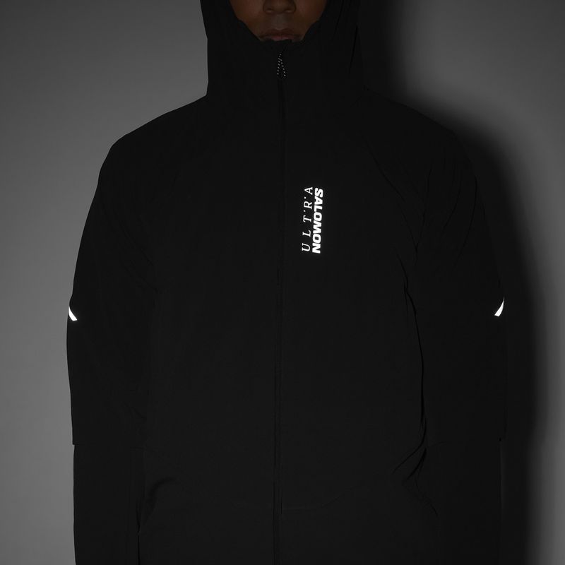 Pánská běžecká bunda Salomon Ultra Softshell Jacket deep black 7