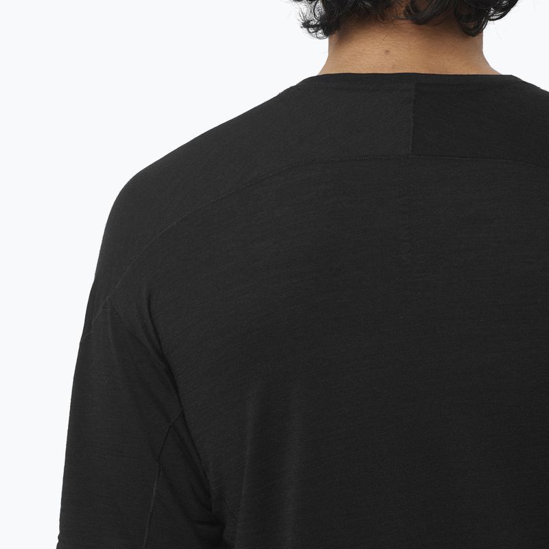 Pánské běžecké tričko  Salomon Ultra Tee deep black 4