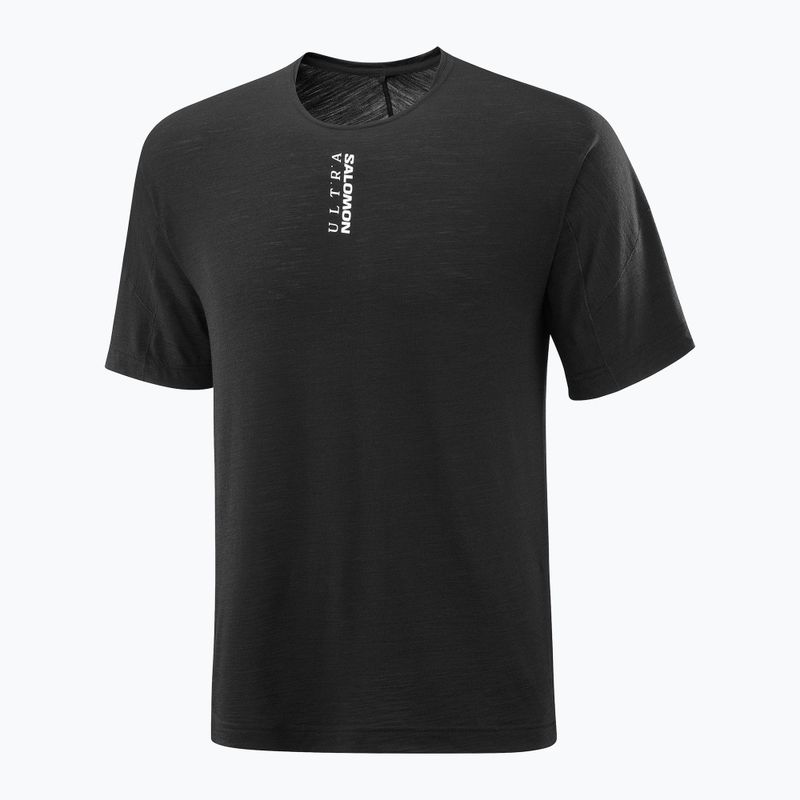 Pánské běžecké tričko  Salomon Ultra Tee deep black 5