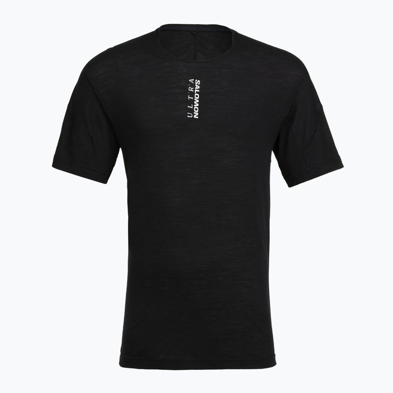 Pánské běžecké tričko  Salomon Ultra Tee deep black 5