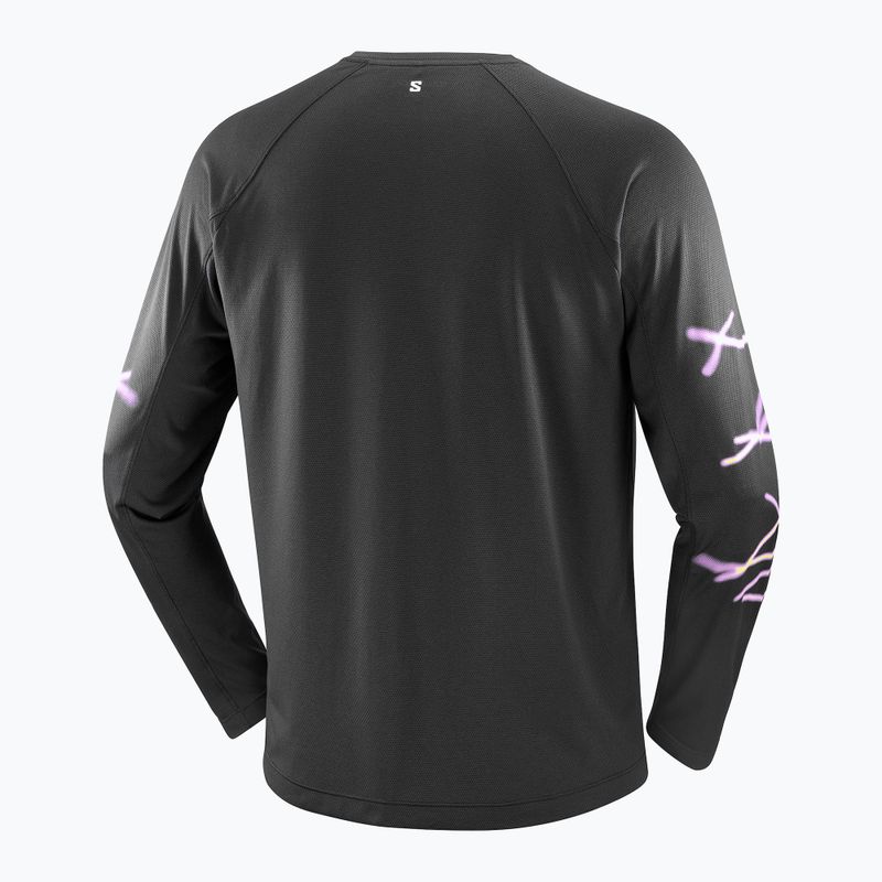 Pánské běžecké triko s dlouhým rukávem Salomon Shakeout Core deep black 4
