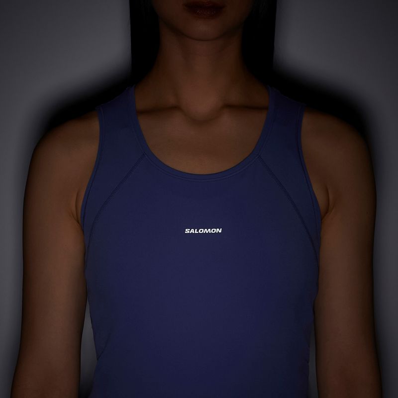 Dámské běžecké tričko Salomon SHAKEout Bliss Tanklette marlin 5