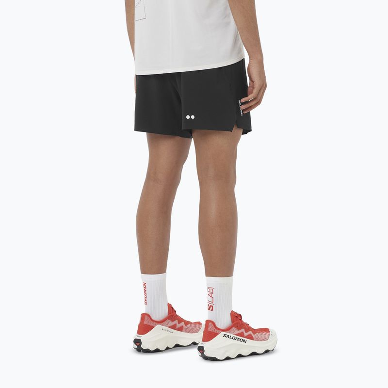 Pánské běžecké šortky Salomon Sense Aero Stow 5" deep black 3